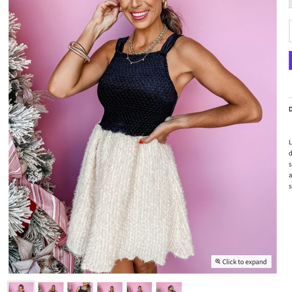 Own The Evening Smocked Velvet Mini Dress